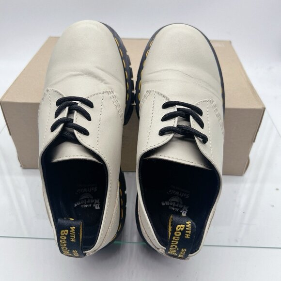 Dr. Martens Audrick 3-Eye Platform Lace Up Shoe VINTAGE TAUPE Nappa Lux US 6 - Picture 13 of 14